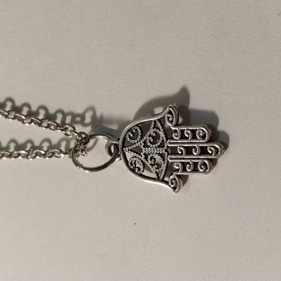 Hamsa Charm Pendant Necklace - Picture 1 of 2